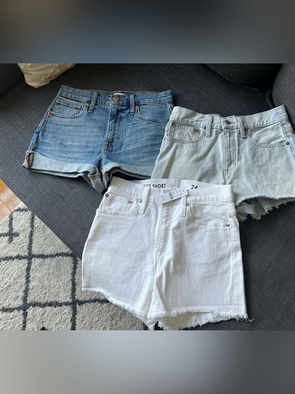 3 Pairs Of J crew denim Shorts